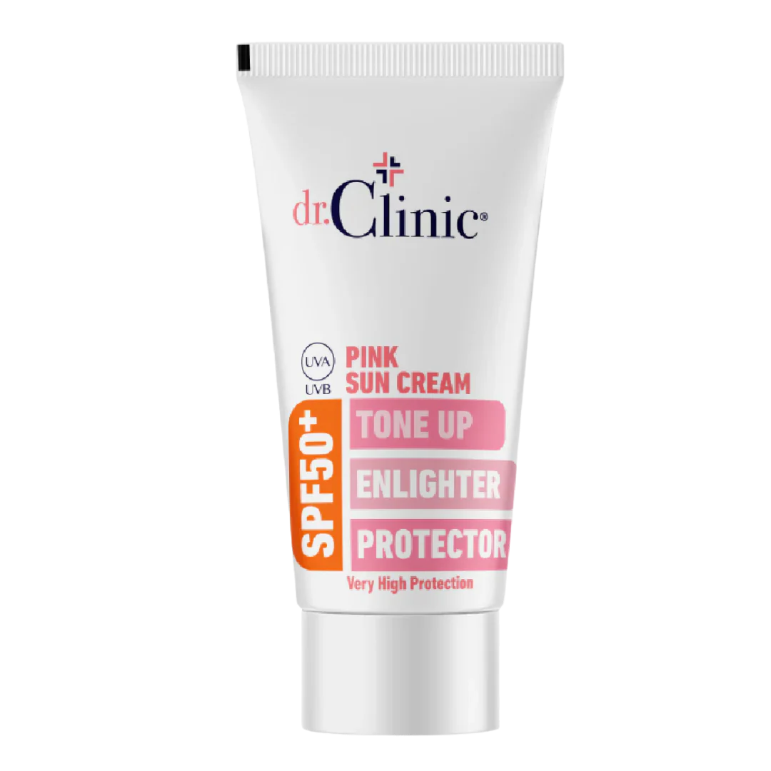 Dr. Clinic Pink Sunscreen SPF 50+ Tone-Up & Radiant Protection 50ml