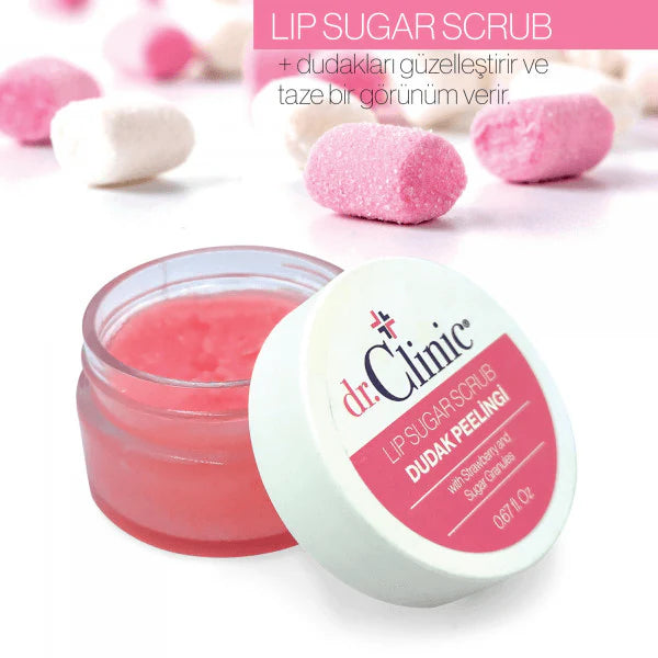 Dr. Clinic Lip Sugar Scrub with Strawberry (20 g)